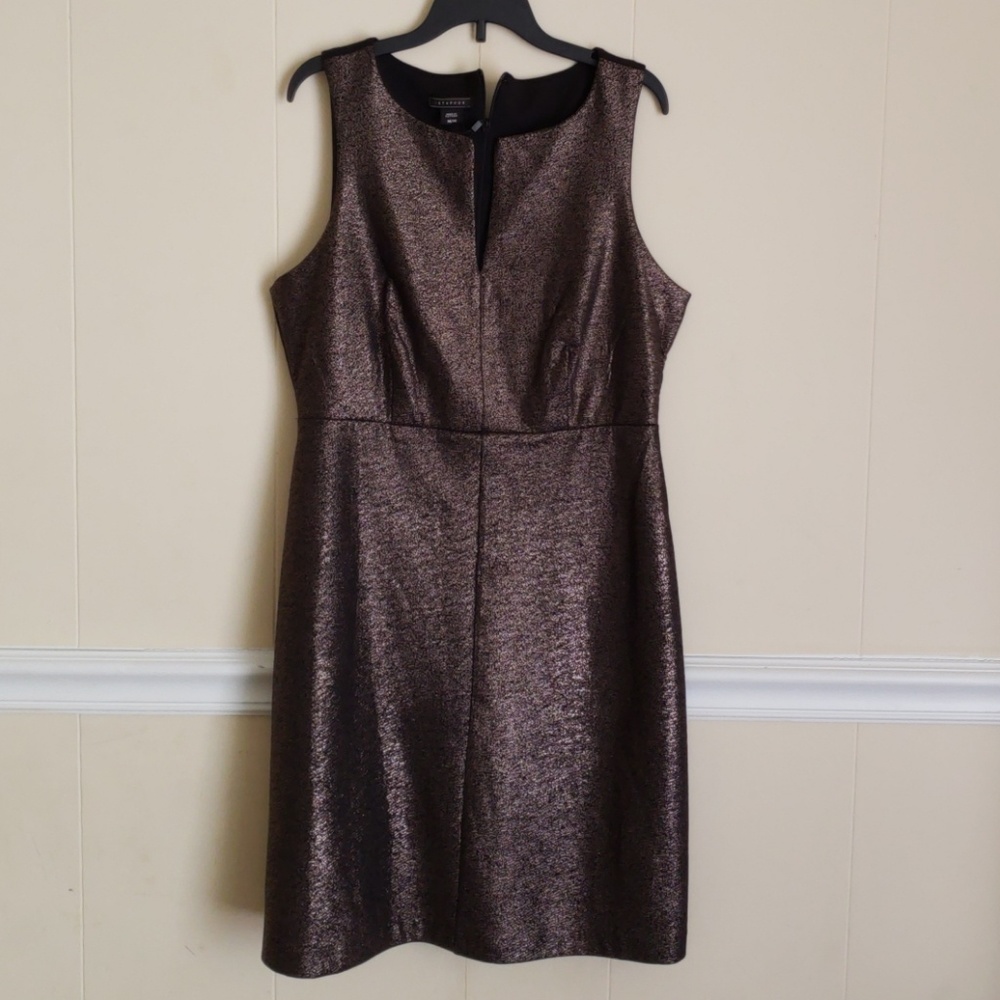 NEW METAPHOR MISSY GOLD FOIL DRESS(M)